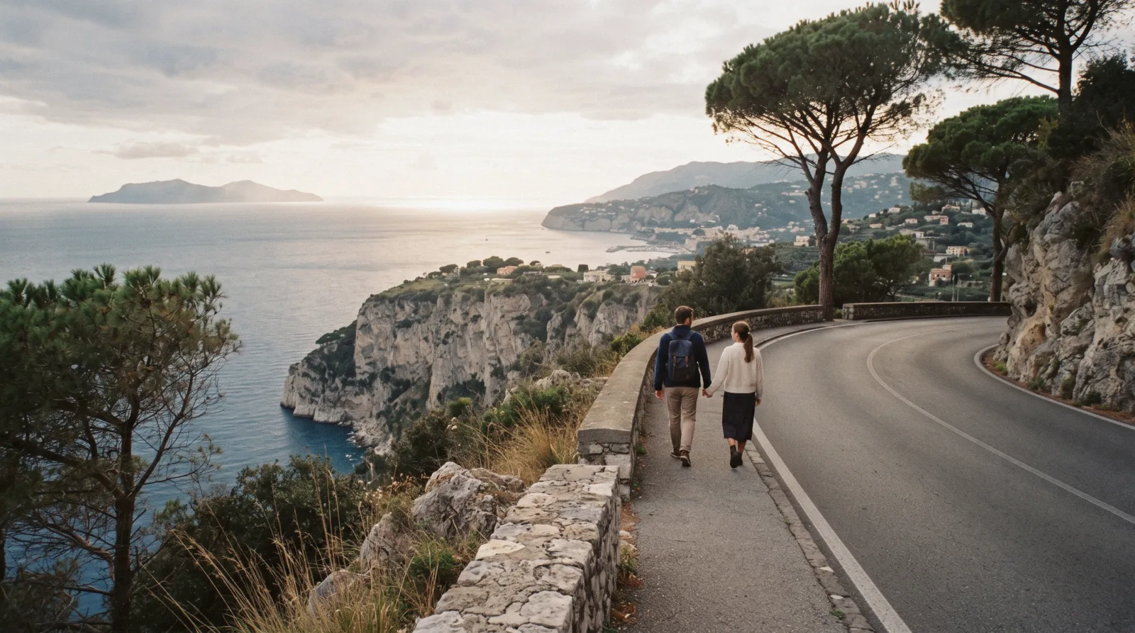 View across the bay from the Sorrento cliff road